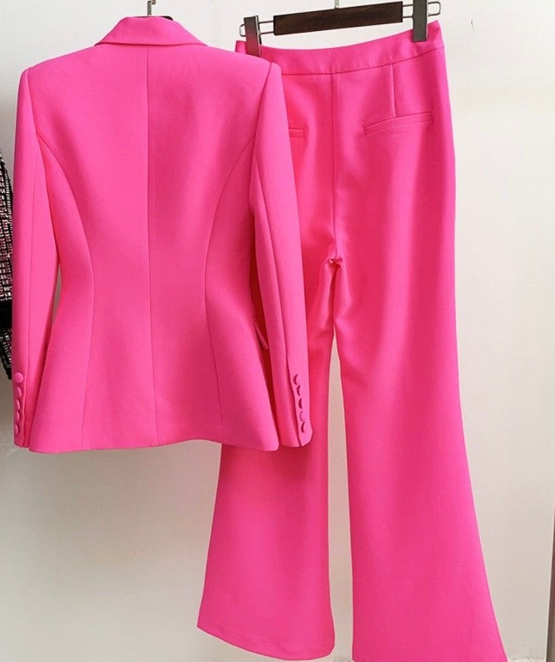 Femme Forte Two-Piece Suit (Light Pink): A Delicate Dream