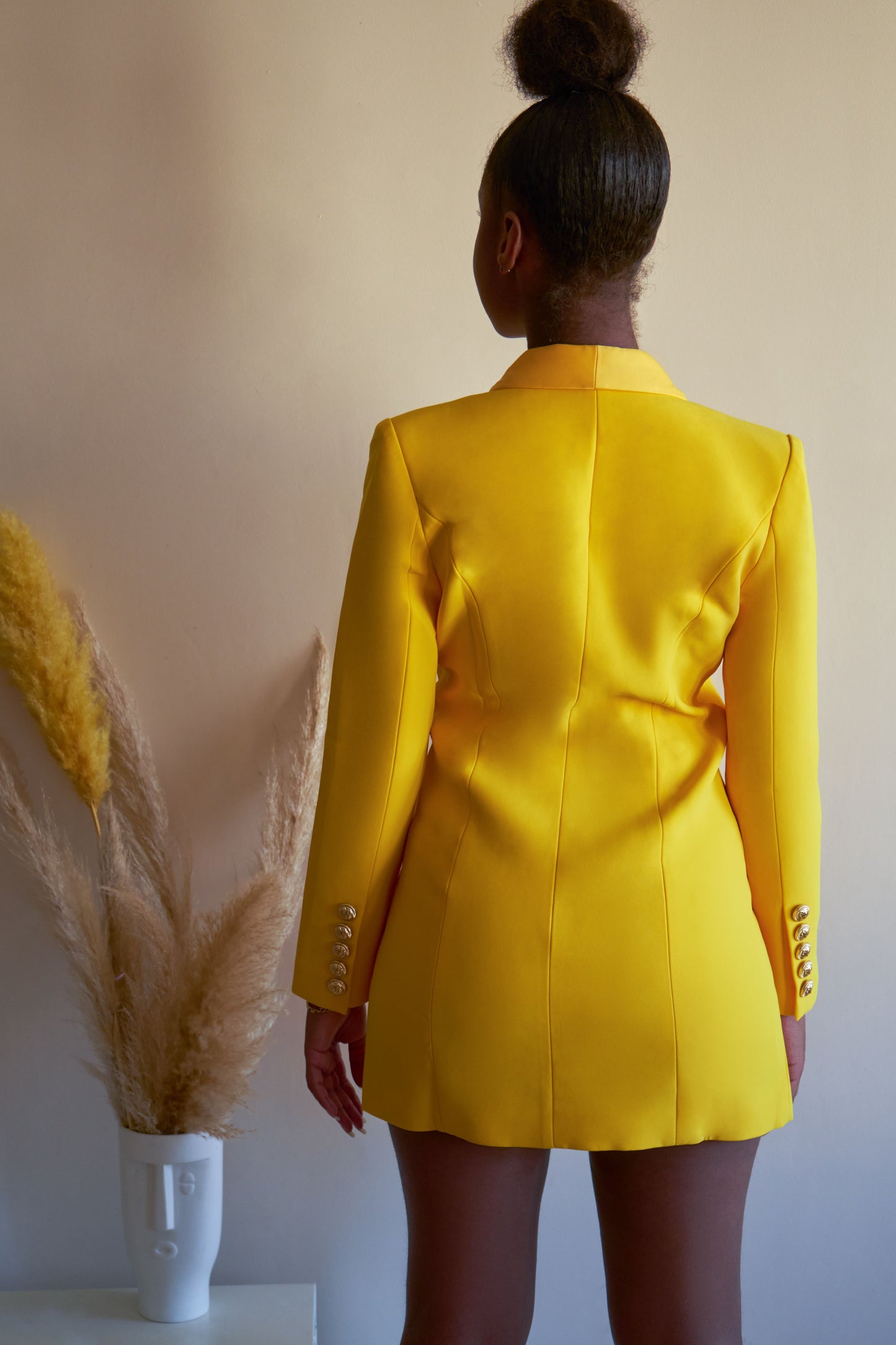Patron Blazer Dress (Yellow)