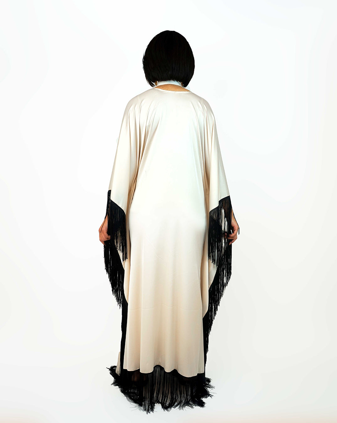 Amira Fringe Kaftan: Bohemian Elegance