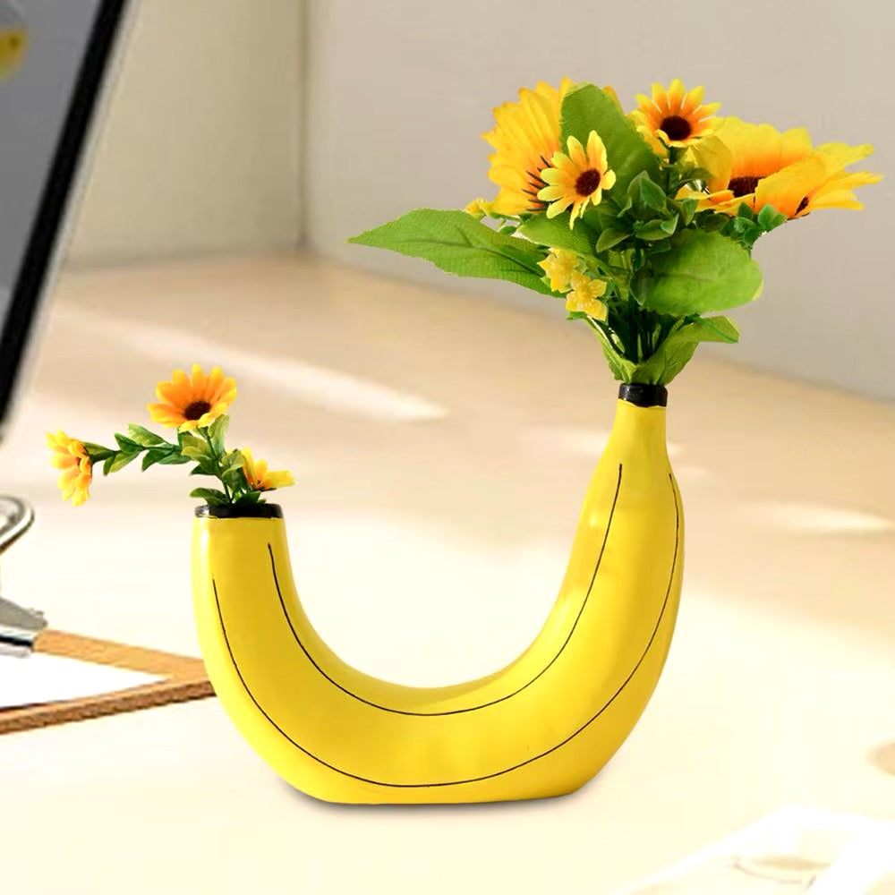 Yellow Banana Flower Vase: A Burst of Sunshine for Your Home